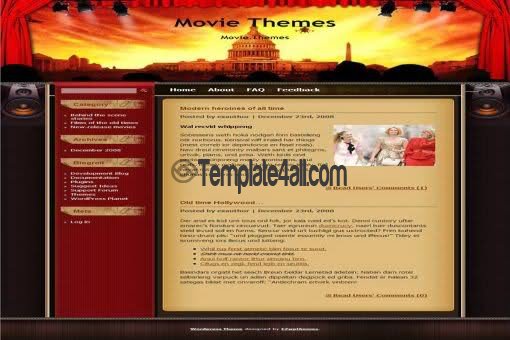 Movies Films Red Wordpress Theme