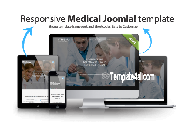 Responsive Hospital Medical Joomla Template
