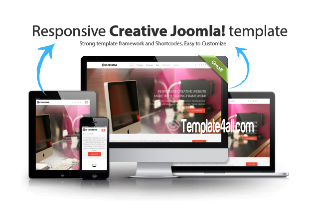 Creative Onepage Joomla Template