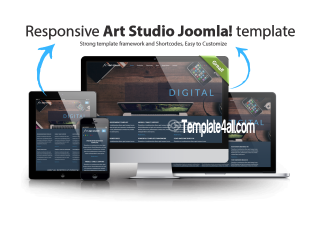 Free Art Studio Joomla Template