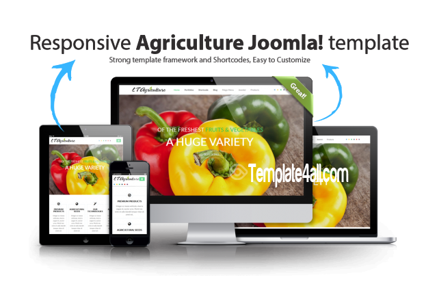 Fruits Vegetables Agriculture Joomla Template