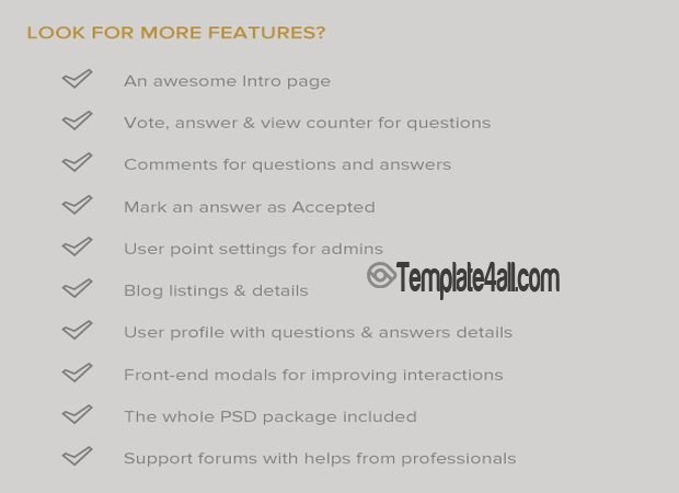 Question Answer Wordpress Theme Features