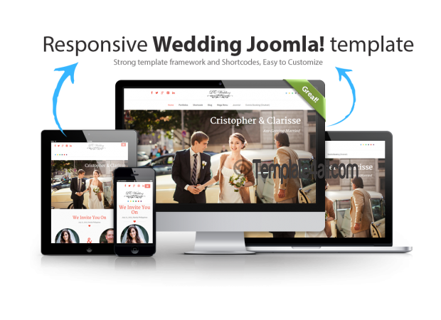 Responsive Wedding Joomla Template
