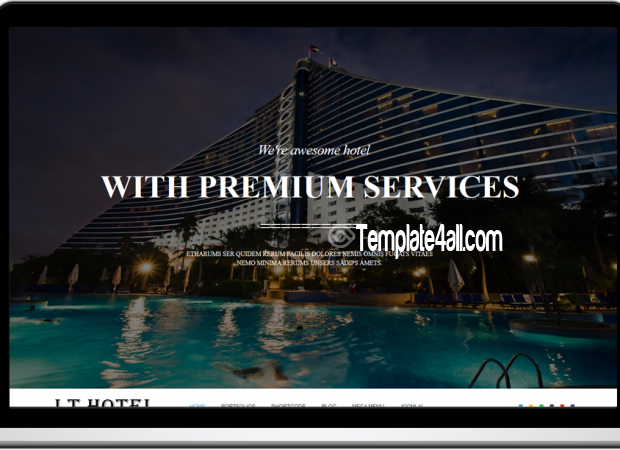 LT Responsive Hotel Resort WordPress Theme