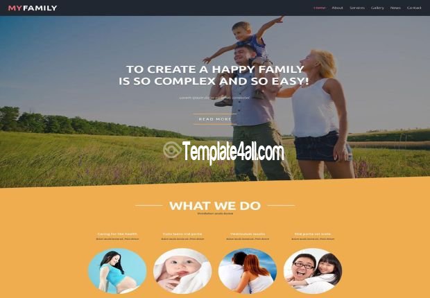 Family Center Joomla 3 Template