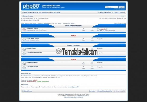 Clean Lighty Blue Phpbb Style Theme