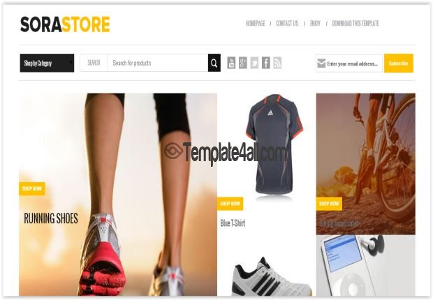 Online Shopping Store Blogger Templates 2020 Ecommerce