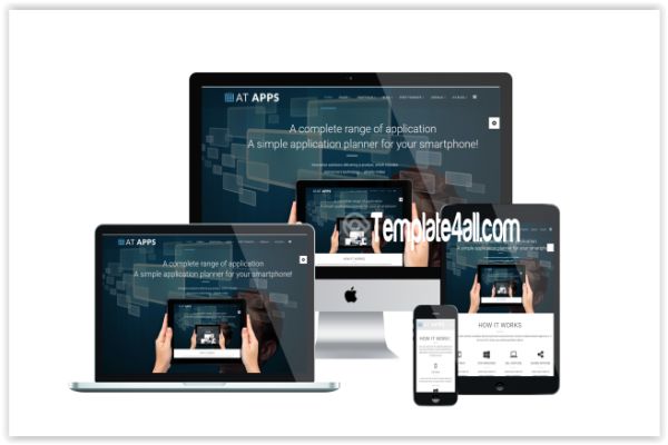 AT Free Mobile Apps Onepage Joomla Template