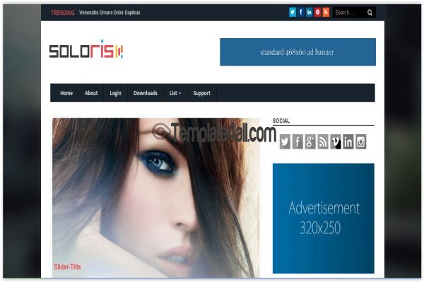 Responsive Mag Blue Blogger Template