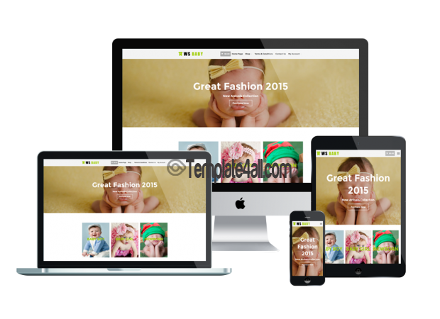 Responsive WS Kids Baby Store Woocommerce Wordpress Theme