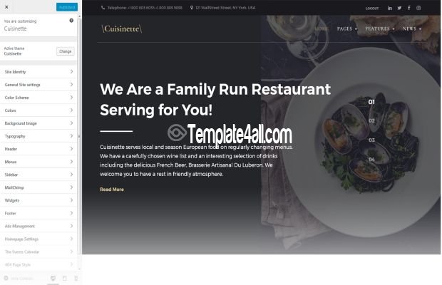 Cuisinette WordPress Food Theme