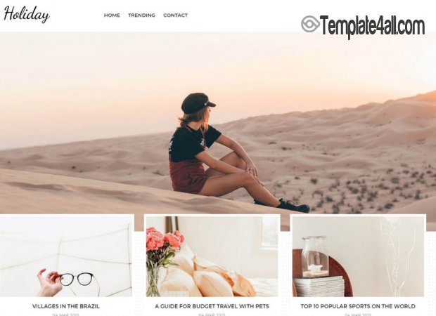 Fast Loading Clean Blogger Magazine Template
