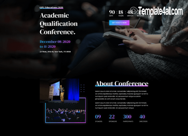 JD Responsive Premium Joomla Event Template