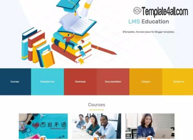 Free Responsive Education Blogger Template