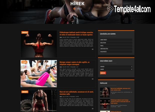 Abstract Sport Free Fitness E107 Theme Download